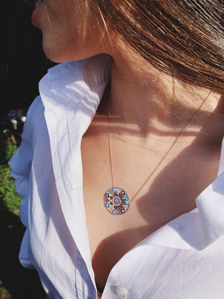 Starry Evil Eye Medallion