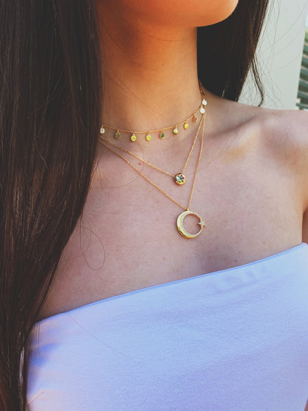 Colourful Star in Disc Necklace