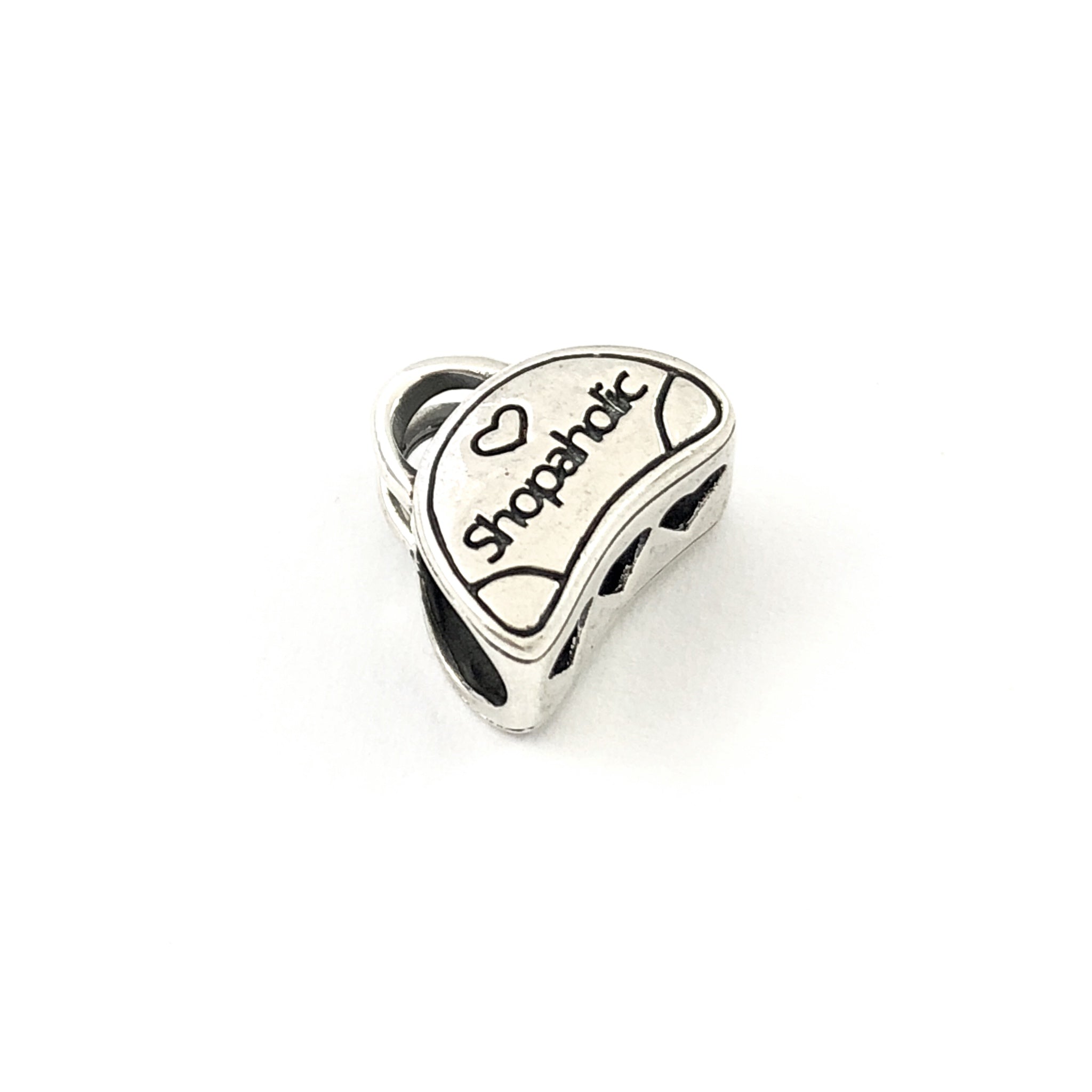 Shopaholic Charm Bead - Stone Heart 