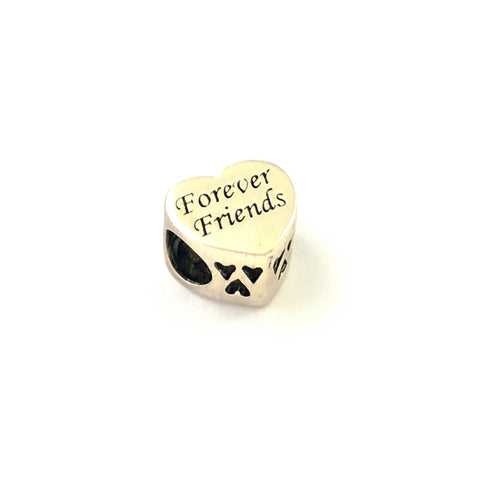 Forever Friends Heart Charm Bead - Stone Heart 