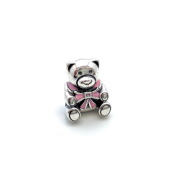 Maia Bear Charm Bead - Stone Heart 
