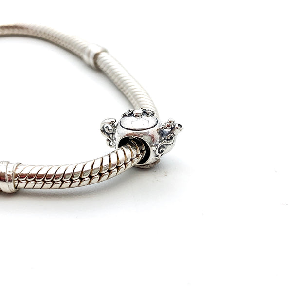 Enchanted Tea Pot Charm Bead - Stone Heart 