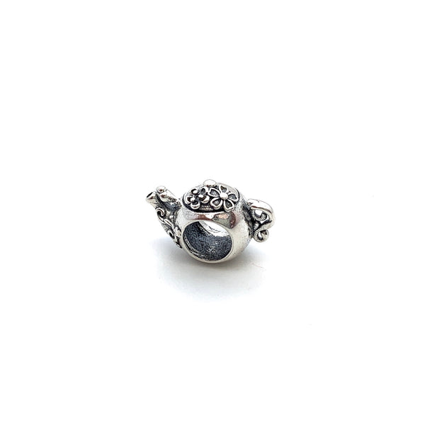 Enchanted Tea Pot Charm Bead - Stone Heart 