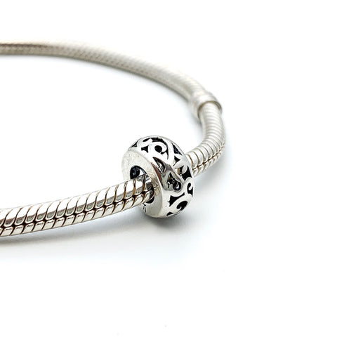 Enchanted Openwork Spacer - Stone Heart 