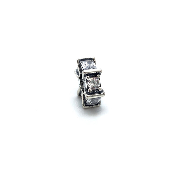 Radiant Ice Charm Spacer - Stone Heart 