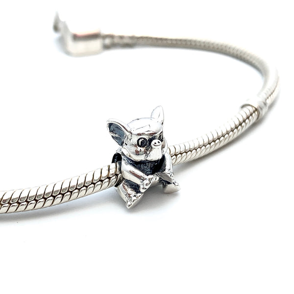 Lucky Elephant Charm Bead - Stone Heart 