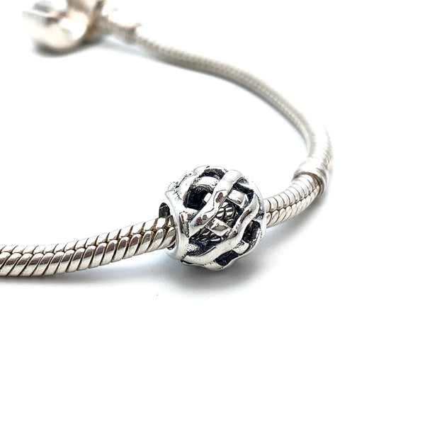 Forever Entwined Charm Bead - Stone Heart 