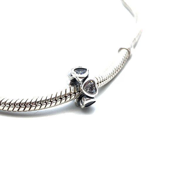 Happy Hearts Charm Spacer - Stone Heart 