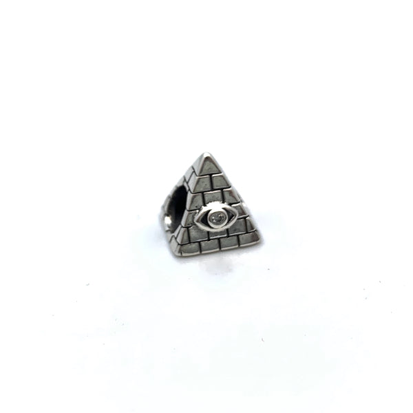 Pyramid With Evil Eye Charm Bead - Stone Heart 