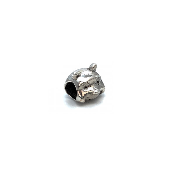 Pooh Bear Charm Bead - Stone Heart 