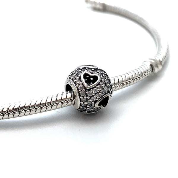 Hearts Amid The Stars Charm Bead - Stone Heart 