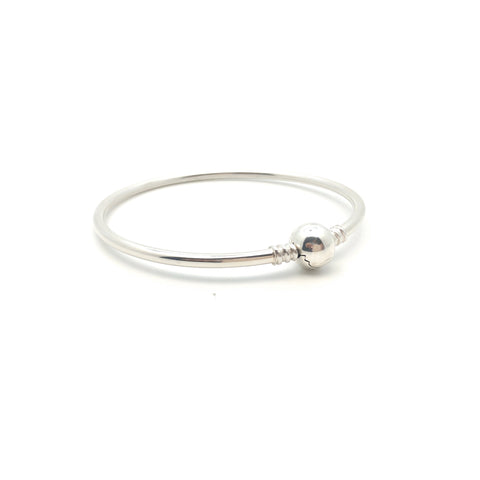 Charm Bangle - Stone Heart 