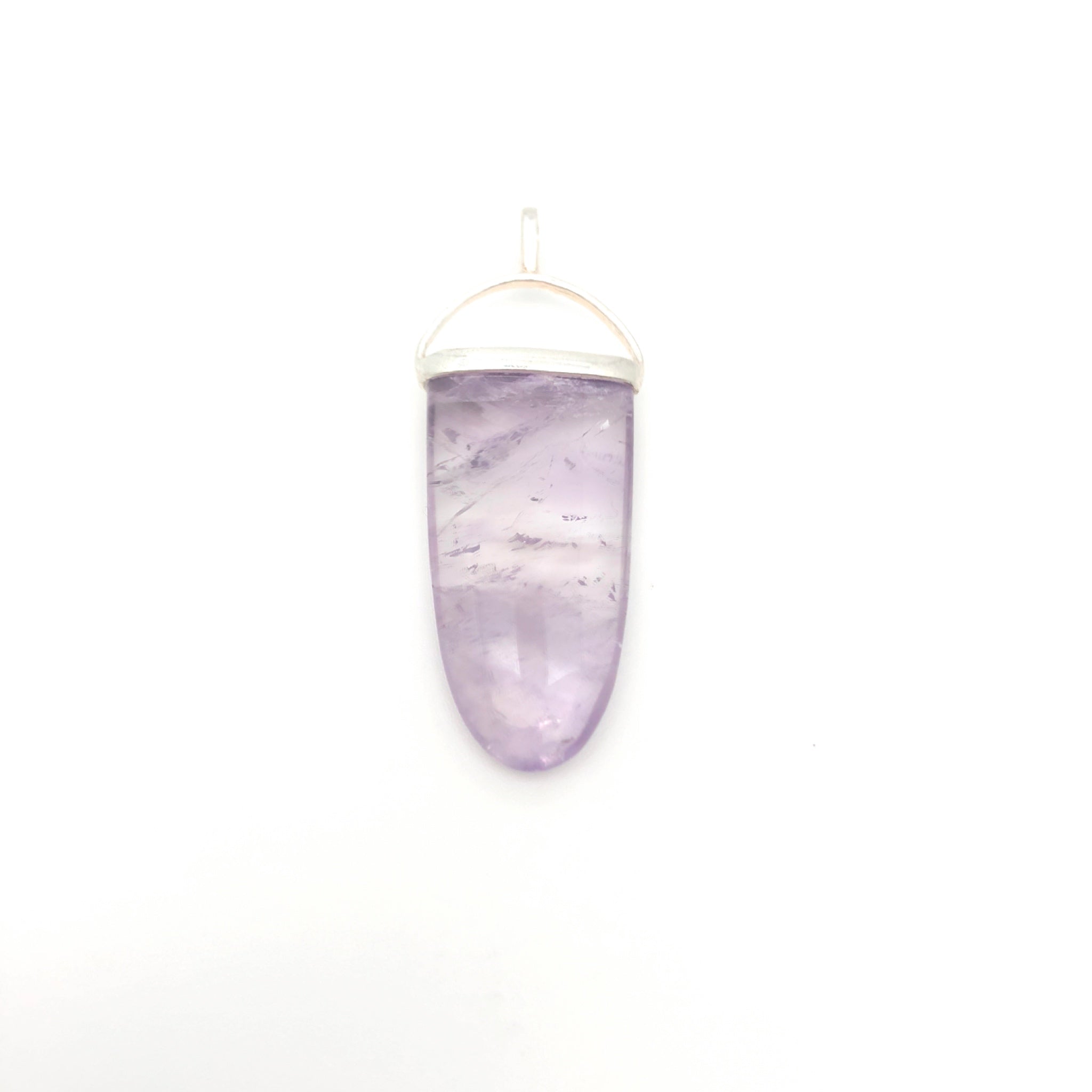 Tongue Fluorite Pendant - Stone Heart 
