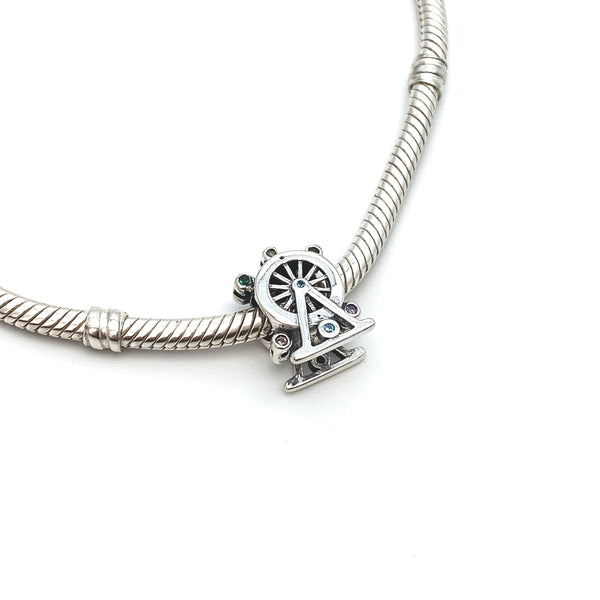 Ferris Wheel Charm Bead - Stone Heart 