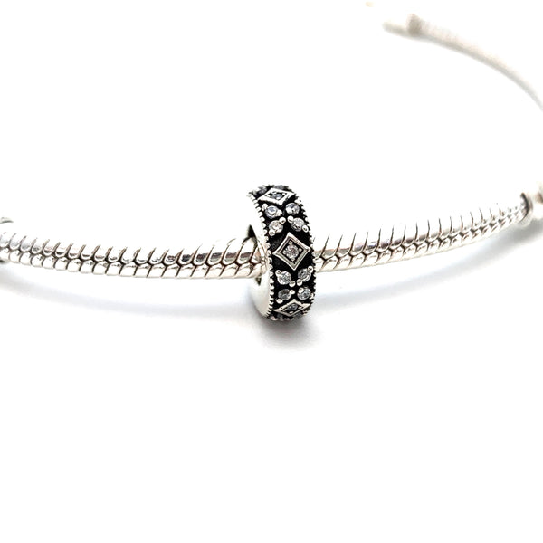 Shimmering Shapes Spacer - Stone Heart 