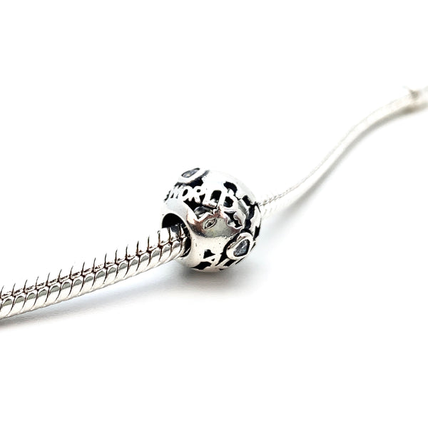 All Around the World Charm Bead - Stone Heart 