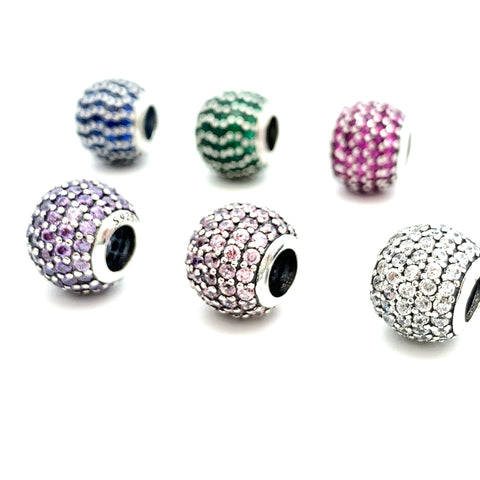 Celebration Charm Bead - Stone Heart 