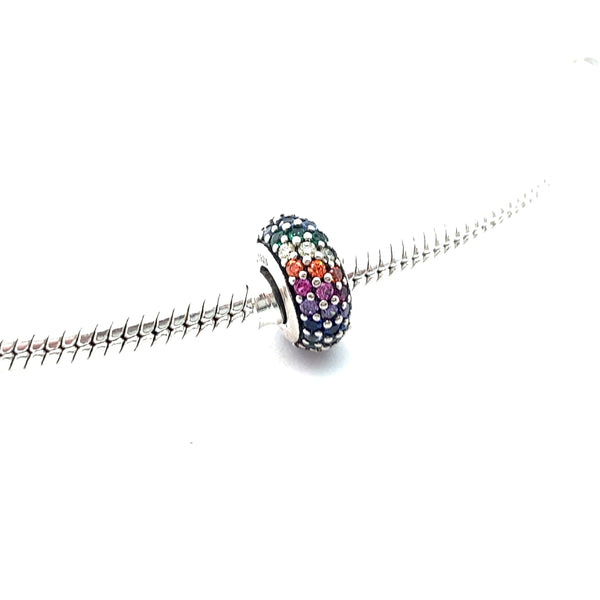 Celebration Charm Spacer - Stone Heart 