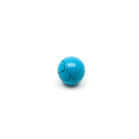 Howlite  (Turquoise)  Gem Ball - Stone Heart 
