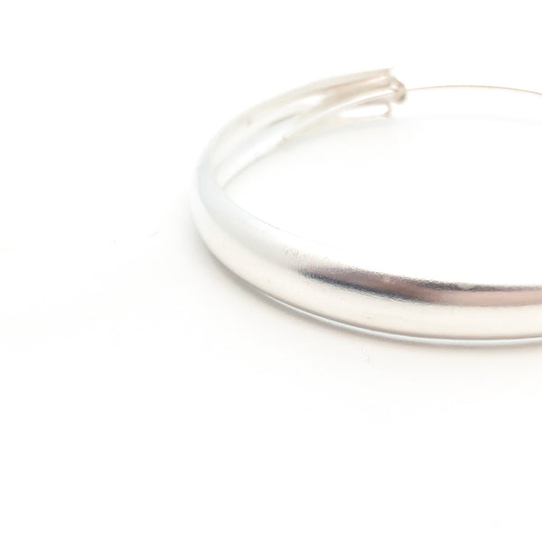 Hoop Earrings - Thick Large - Stone Heart 