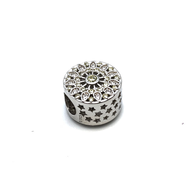 Mesmerising Mandala Charm Bead - Stone Heart 