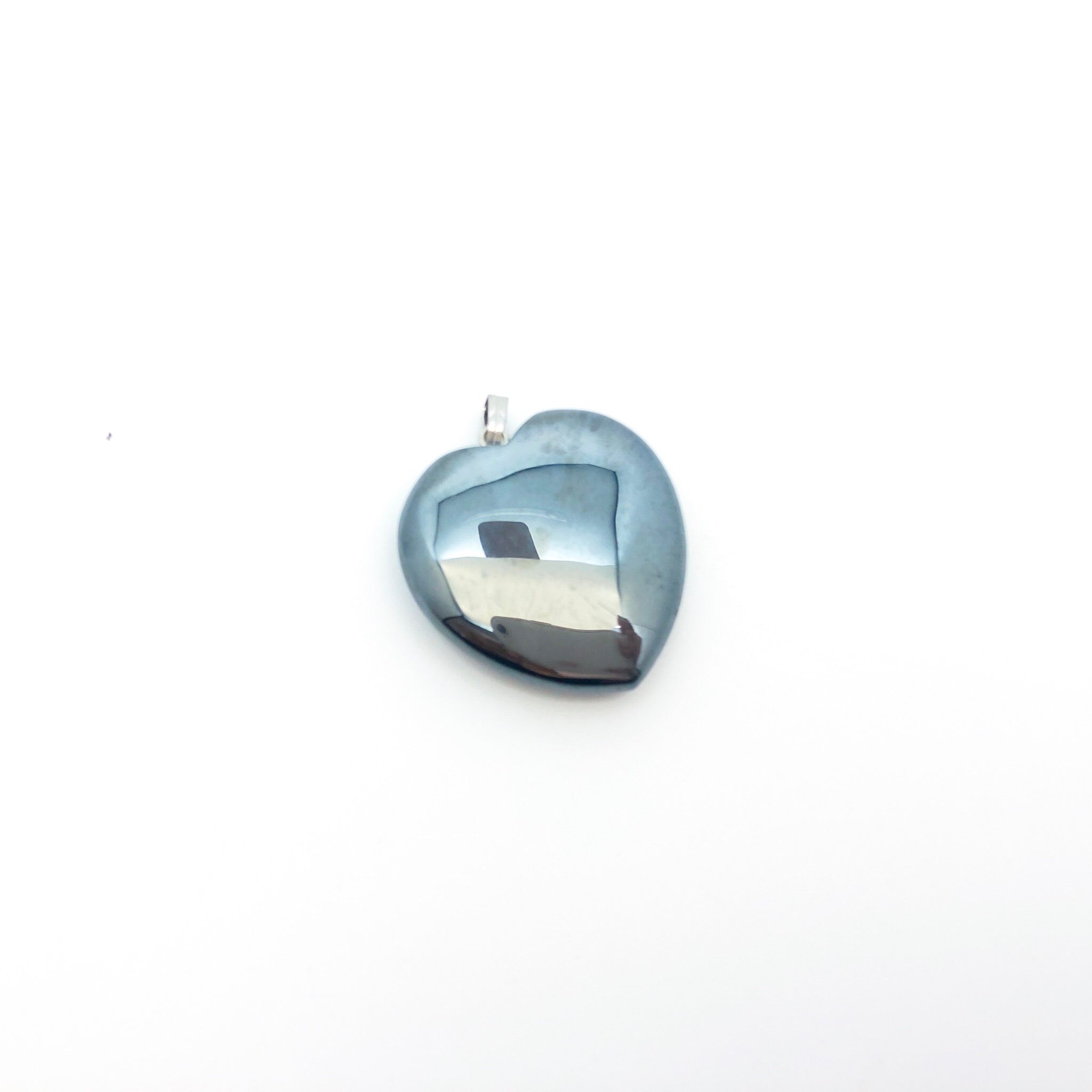 Heart Gemstone Pendant - Large - Stone Heart 