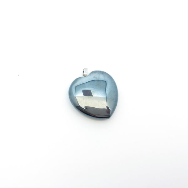 Heart Gemstone Pendant - Large - Stone Heart 