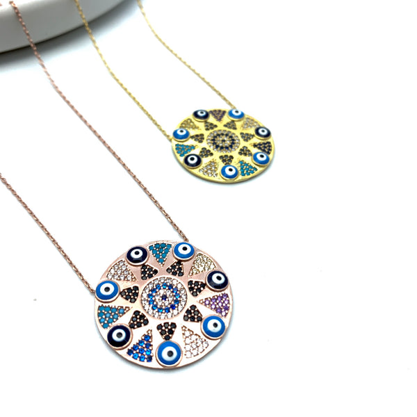 Starry Evil Eye Medallion - Stone Heart 