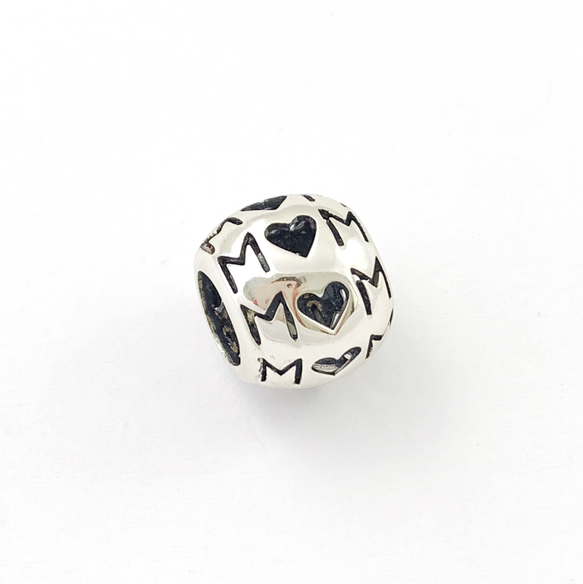 M🖤M Charm Bead - Stone Heart 