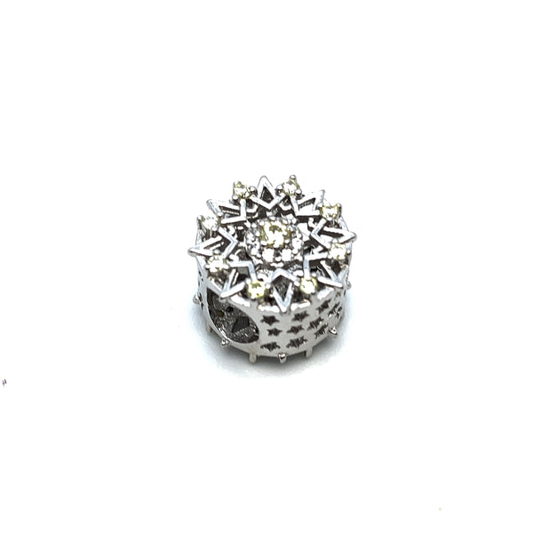 Sunlit Radiance Charm Bead - Stone Heart 