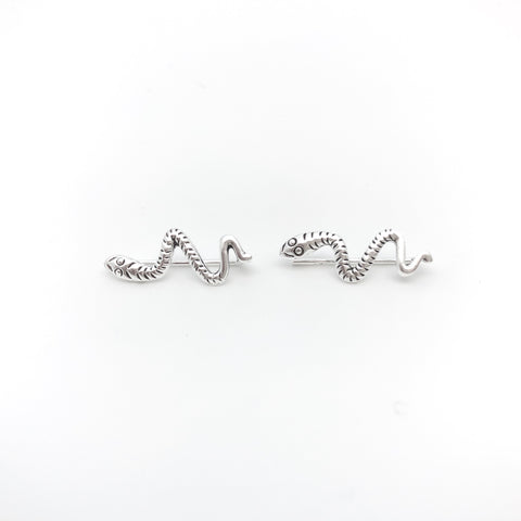 Wiggly Snake Ear Climber - Stone Heart 