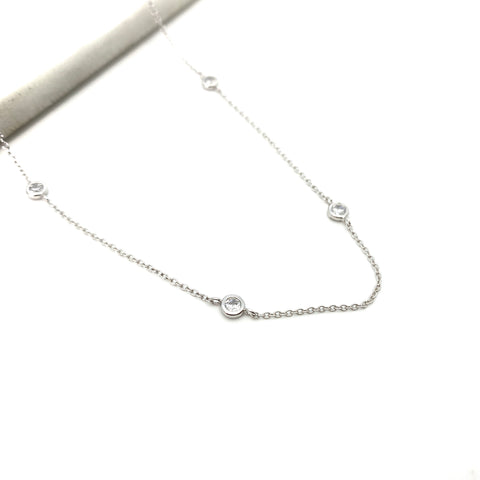 Necklace with Multi Stones - Stone Heart 