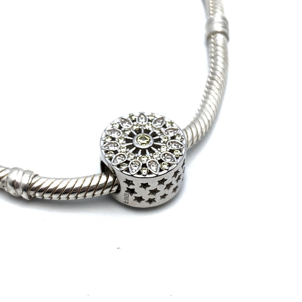 Mesmerising Mandala Charm Bead - Stone Heart 