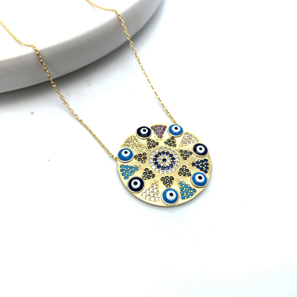 Starry Evil Eye Medallion - Stone Heart 