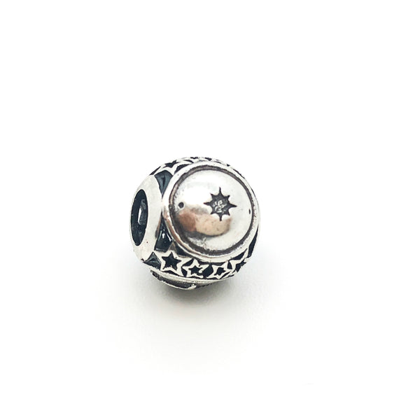 Zodiac Capricorn Charm Beads - Stone Heart 