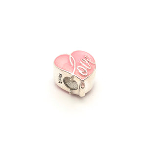 Love in my Heart Charm Bead - Stone Heart 