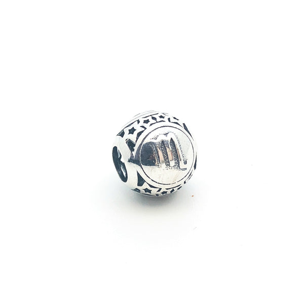 Zodiac Scorpio Charm Beads - Stone Heart 