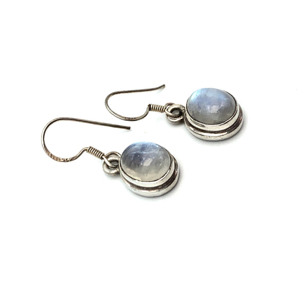 Moonstone Earrings - Stone Heart 