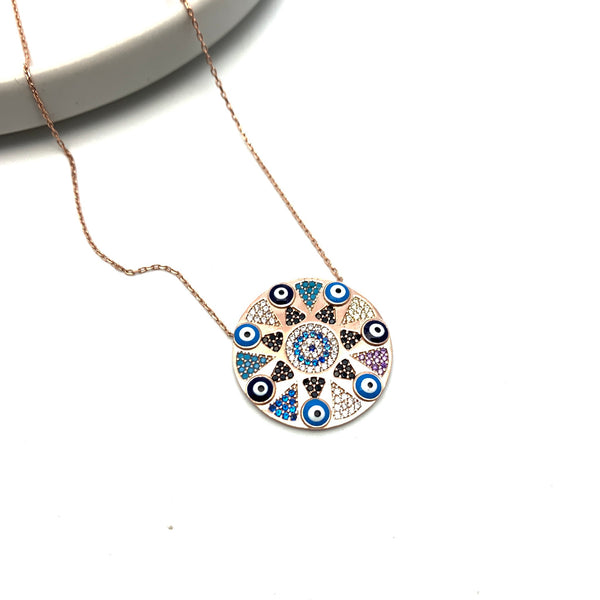 Starry Evil Eye Medallion - Stone Heart 