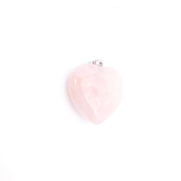 Heart Gemstone Pendant - Large - Stone Heart 