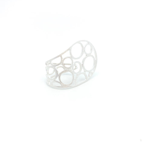 Asymmetrical Circles Ring - Stone Heart 