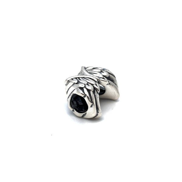Guardian Angel Wings Charm - Stone Heart 