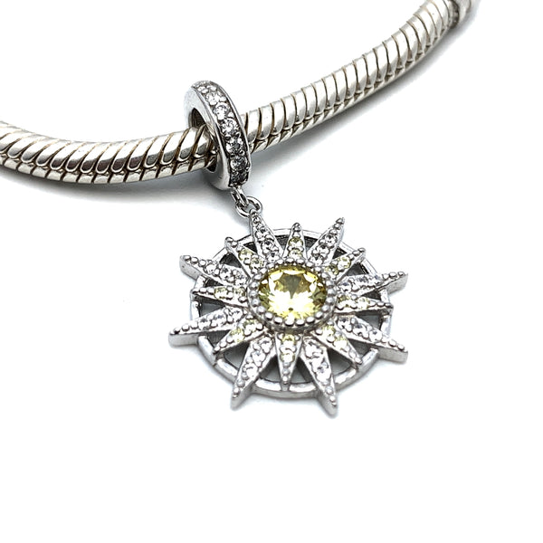 Sunburst Dangle - Stone Heart 